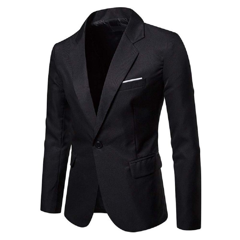 Catheive Men's Blazer Lightweight Casual Solid One Button Slim Fit Sport Coat - Image 1